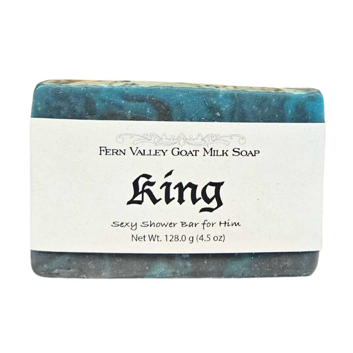 Natural Goat Milk Soap | Exfoliating Scrub | King - Sexy Cologne Scent by Fern Valley Soap