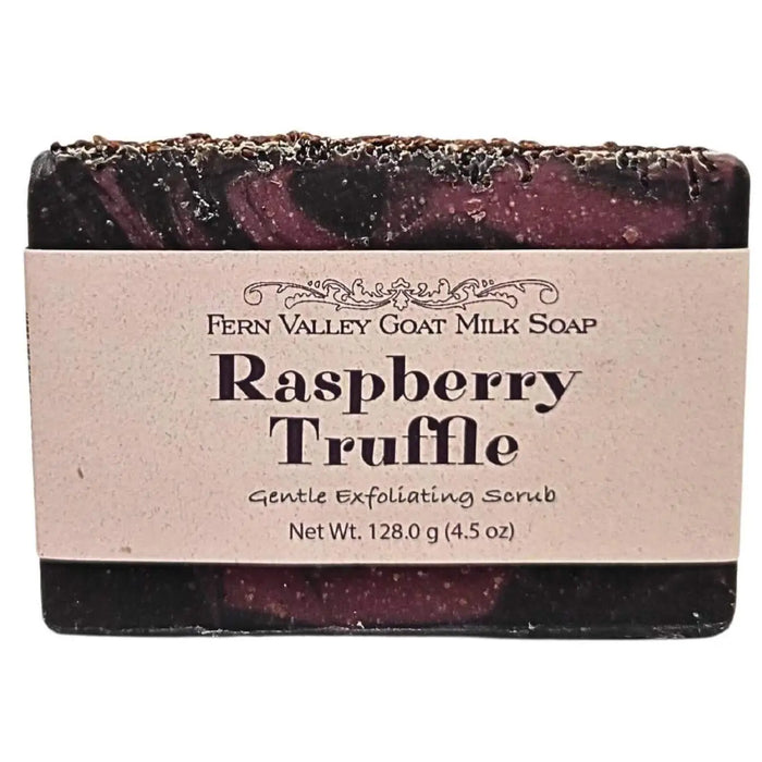 Natural Goat Milk Soap | Exfoliating Scrub | Raspberry Truffle by Fern Valley Soap
