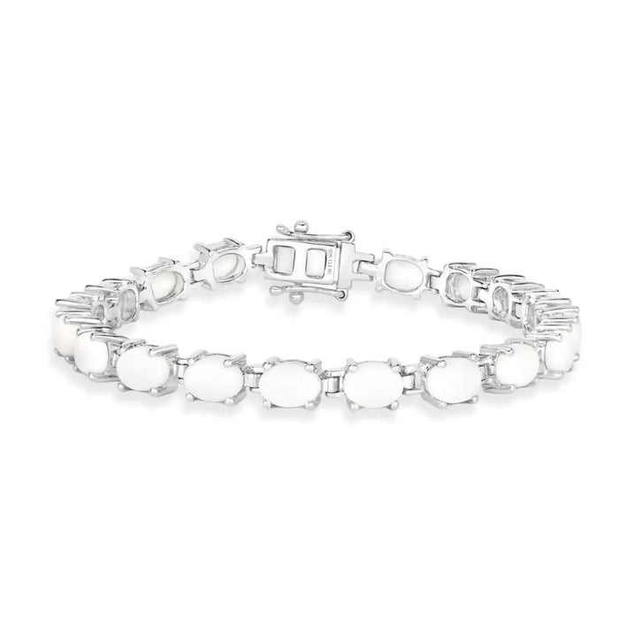 Natural Opal Tennis Bracelet by Fine Color Jewels
