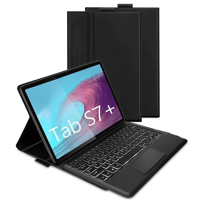 Navigate Series Keyboard Folio with Mouse Pad Case - Galaxy Tab S7 Plus and S7 FE by Zerodamage Sahara Case LLC