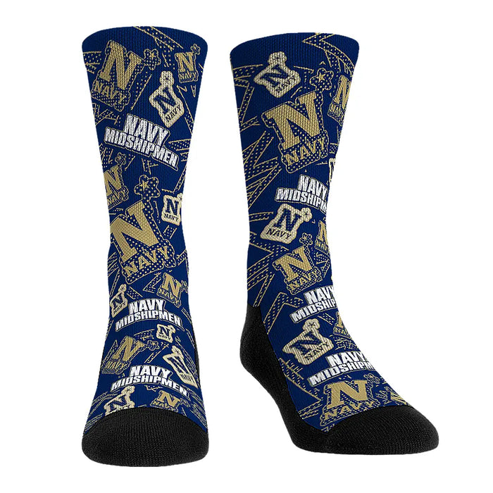 Navy Midshipmen - Microdot All-Over by Rock 'Em Socks