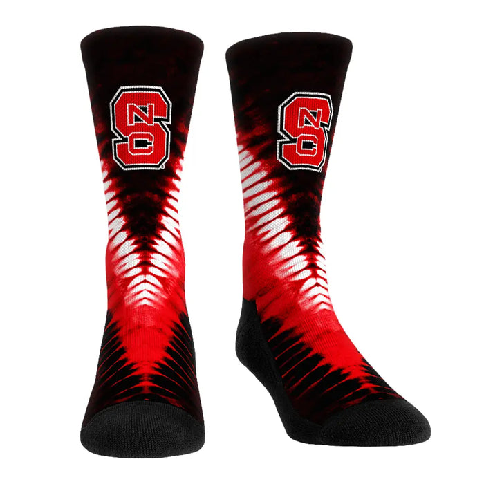 NC State Wolfpack - V Shape Tie Dye by Rock 'Em Socks