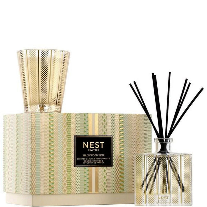 Nest New York Birchwood Pine Classic Candle & Reed Diffuser Set by Nava Beauty