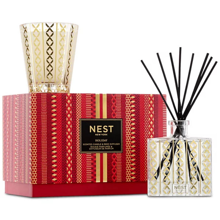 Nest New York Holiday Classic Candle & Diffuser Set by Nava Beauty