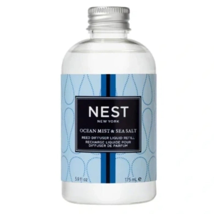 Nest New York Ocean Mist & Sea Salt Reed Diffuser Liquid Refill 5.9 Oz by Nava Beauty