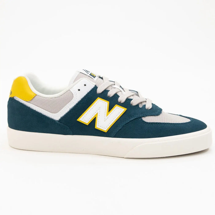 New Balance Numeric 574 VULC - Deep Ocean with Sunflower (Available in WIDE!) by Swell-O-Phonic