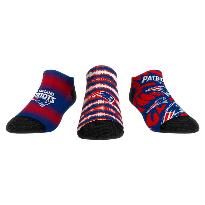 New England Patriots - Low Cut - Make Some Noise (3-Pack) by Rock 'Em Socks