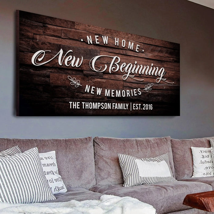 New Home Sign III by Tailored Canvases