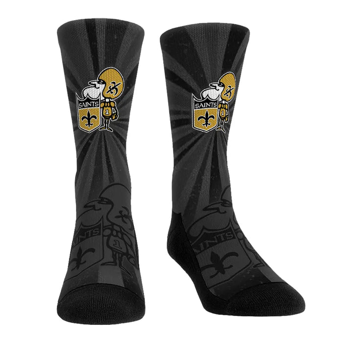 New Orleans Saints - Throwback Swirl by Rock 'Em Socks
