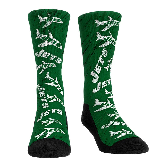 New York Jets - Throwback All-Over by Rock 'Em Socks