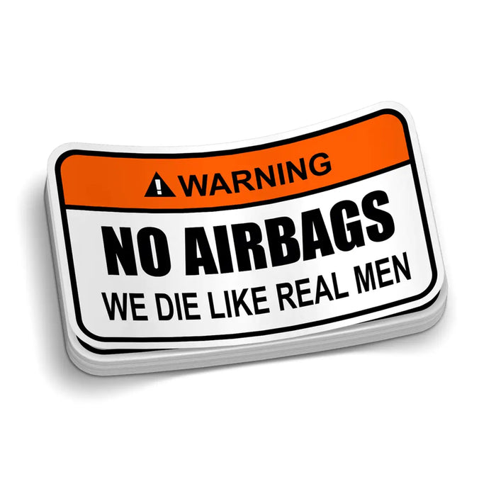No Airbags Decal by Armed American Supply