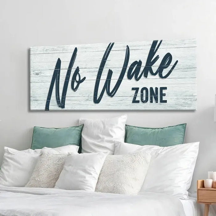 No Wake Zone Sign XVI by Tailored Canvases