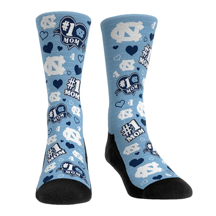 North Carolina Tar Heels - #1 Mom by Rock 'Em Socks