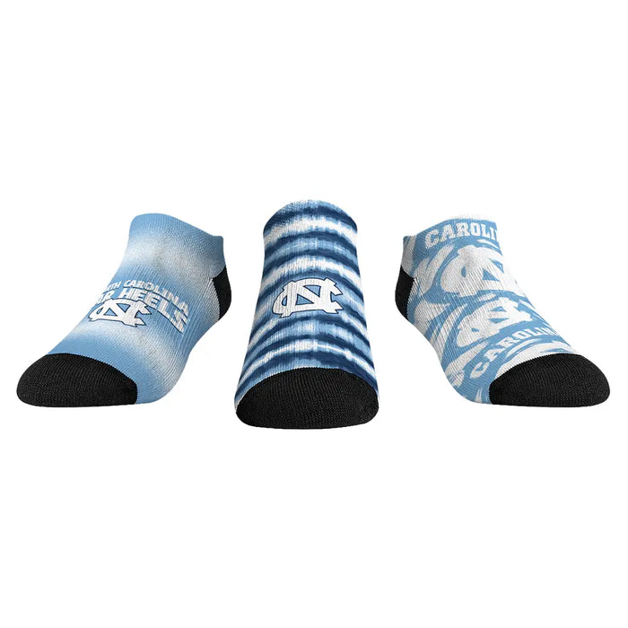 North Carolina Tar Heels - Low Cut - Make Some Noise (3-Pack) by Rock 'Em Socks