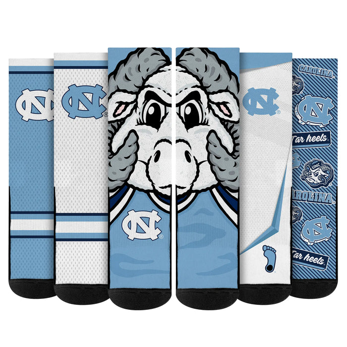 North Carolina Tar Heels - Super Fan Bundle 5-Pack by Rock 'Em Socks