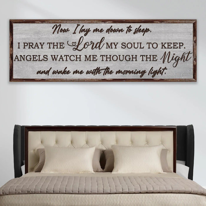 Now I Lay Me Down To Sleep Sign by Tailored Canvases