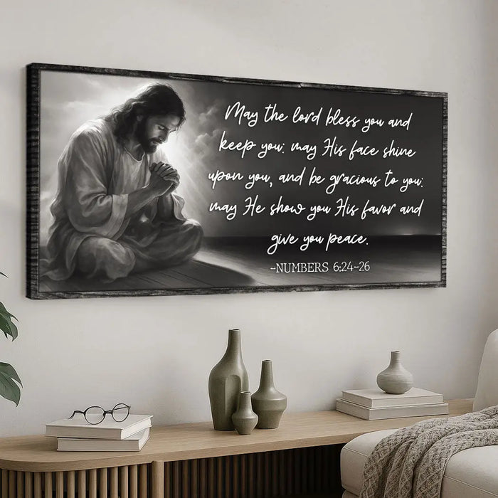 Numbers 6:24-26 - May The Lord Bless You Faith Sign II by Tailored Canvases