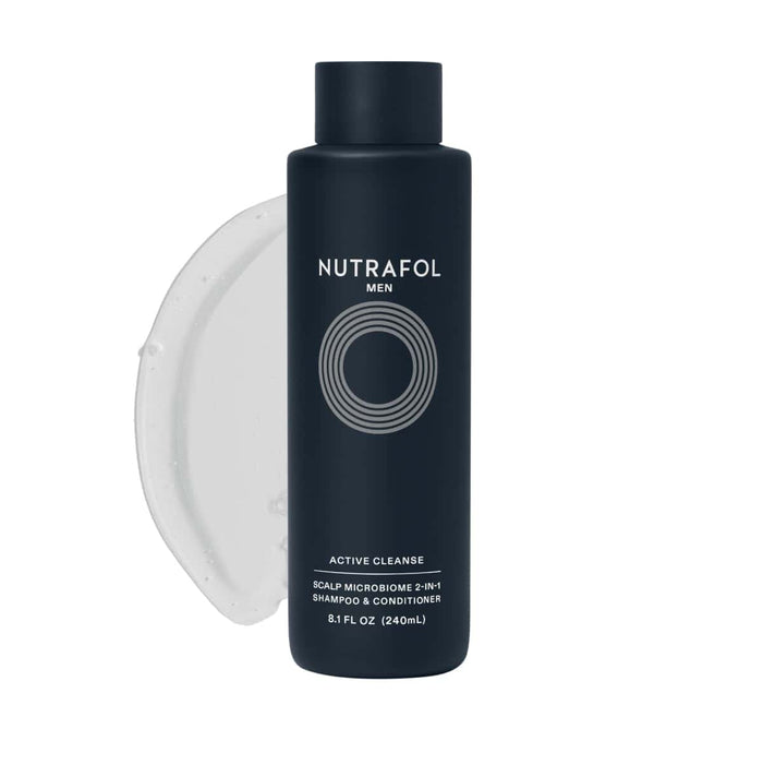 Nutrafol Men Active Cleanse Scalp Microbiome 2-in-1 Shampoo and Conditioner 8.1 Oz by Nava Beauty