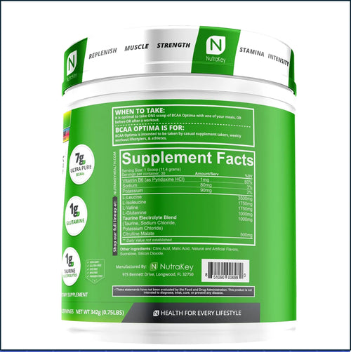 Nutrakey BCAA Optima, 30 Servings by PoorBoySupplements.com
