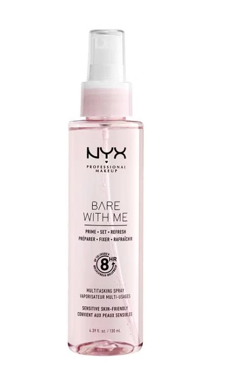 NYX Professional Makeup Bare With Me Multitasking Setting Spray and Face Makeup Primer, Cucumber by VIP Extensions