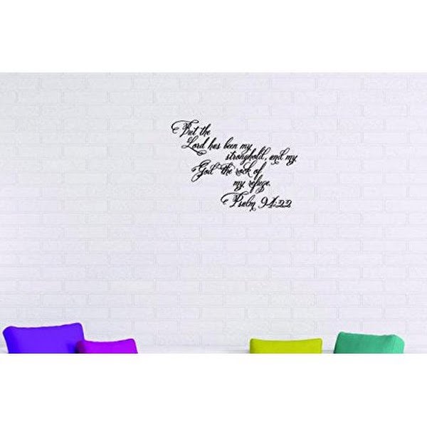 But the Lord Has Been My Stronghold Wall Decal, 12x18 by Vanessa Jane