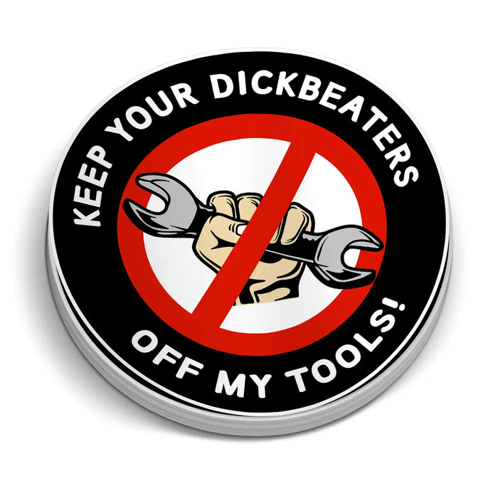 Off My Tools Hard Hat Decal by Armed American Supply
