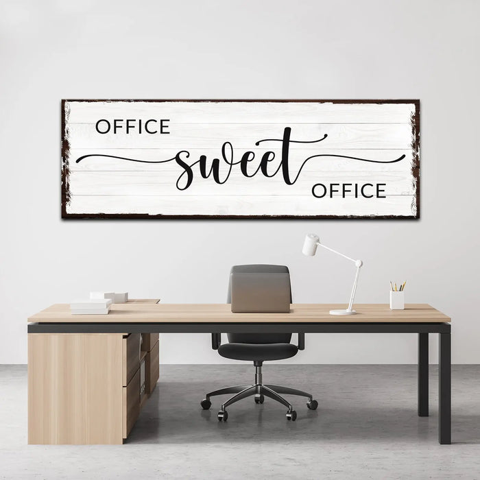 Office Sweet Office Sign by Tailored Canvases