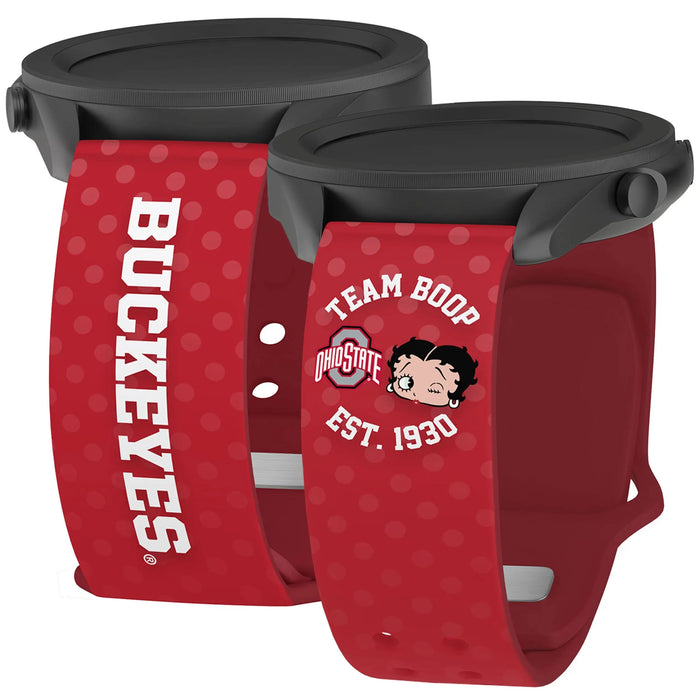 Ohio State Buckeyes X Betty Boop HD Watchband for Samsung, Garmin, Fossil, and More by Affinity Bands