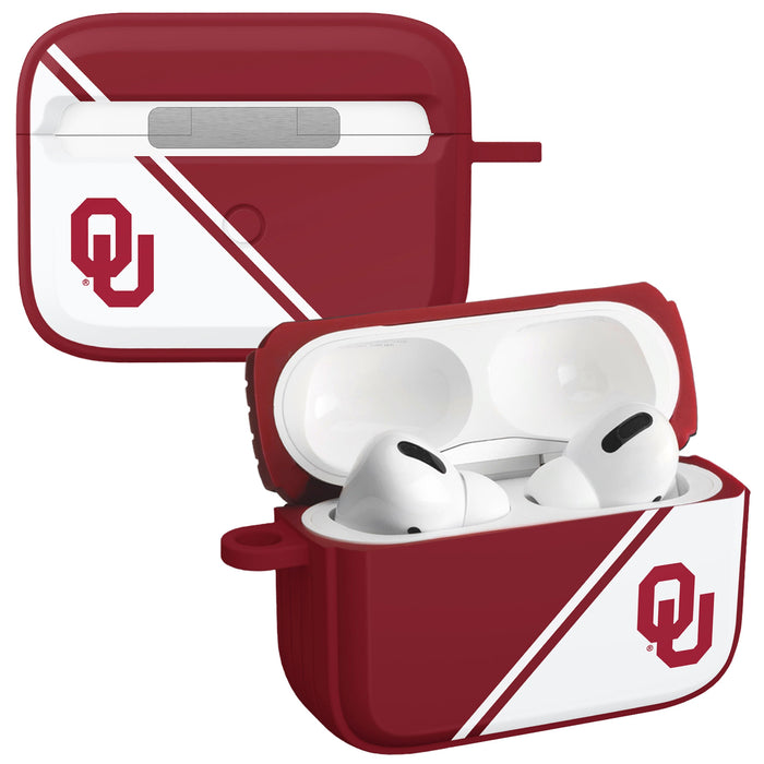 Oklahoma Sooners HDX Champion Series Apple AirPods Pro 1 & 2 Case Cover by Affinity Bands