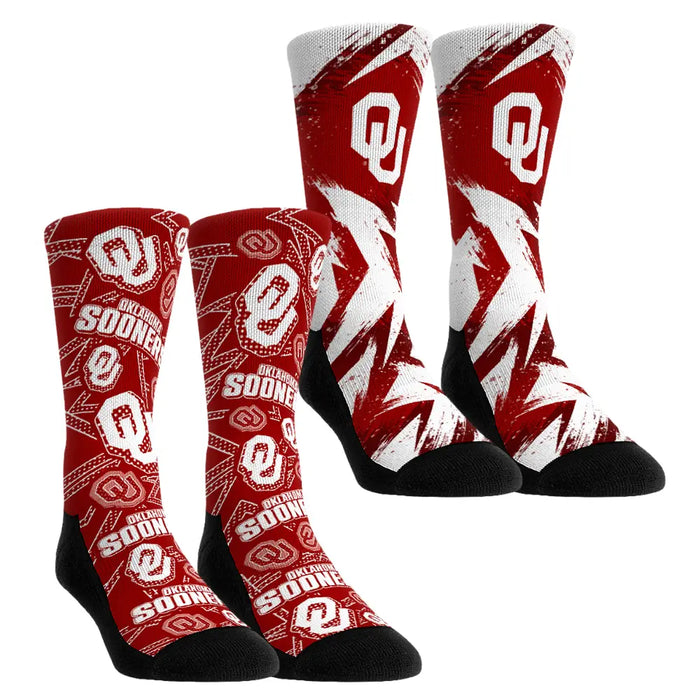 Oklahoma Sooners - Game Day 2-Pack by Rock 'Em Socks