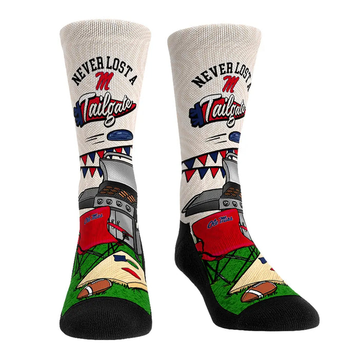 Ole Miss Rebels - Never Lost a Tailgate by Rock 'Em Socks