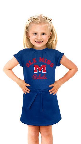 NCAA Mississippi Old Miss Rebels Girls Cold Night Dress, 12-18 Months, Navy by Vanessa Jane