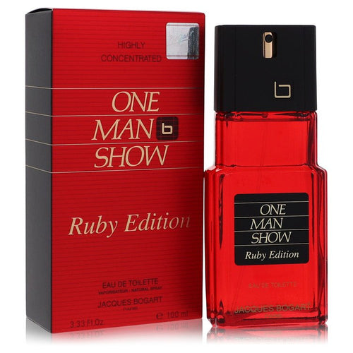 One Man Show Ruby by Jacques Bogart Eau De Toilette Spray 3.3 oz for Men by Avera Group