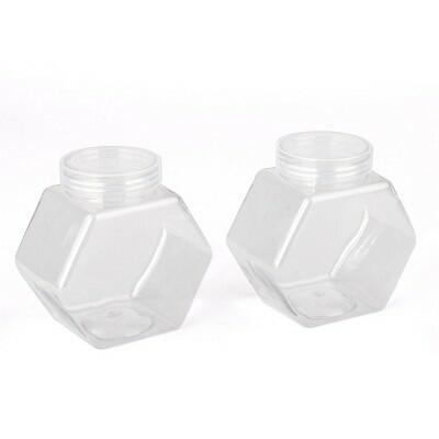 Bullseye's Playground™ 2ct Hexagon Clear Jar by Deal US