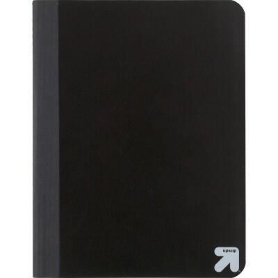 Up&up™ Wide Ruled Black Flexible Cover Composition Notebook 7.5x9.75 70 Pages by Deal US