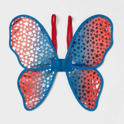 Sun Squad™ Kids Fairy Wings July4th Costume Accessories Multi-Color by Deal US