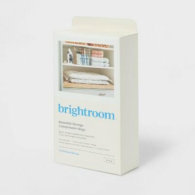 Brightroom™ Compression Bags 2pc Clear XL Vacuum Seal Storage Zipper by Deal US