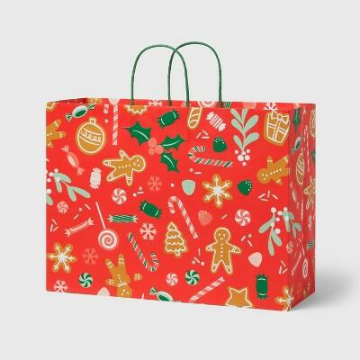 Spritz™ Christmas XL Gift Bag Sweets Red Gift Pouch Size XL by Deal US