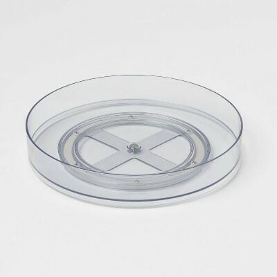 Brightroom™ 11" Low Plastic Lazy Susan Turntable Clear Kitchen Organizer by Deal US