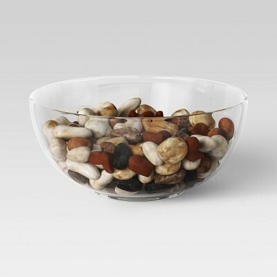 Mixed River Stone Pebbles Decorative Filler - Threshold™ by Deal US