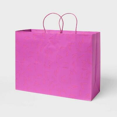 Large Confetti Gift Bag Purple - Spritz™ by Deal US