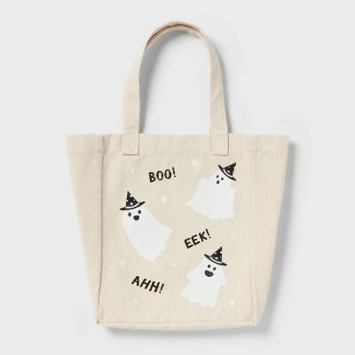 Spritz™ Halloween Ghost Tote Bag Medium Polyester Canvas by Deal US