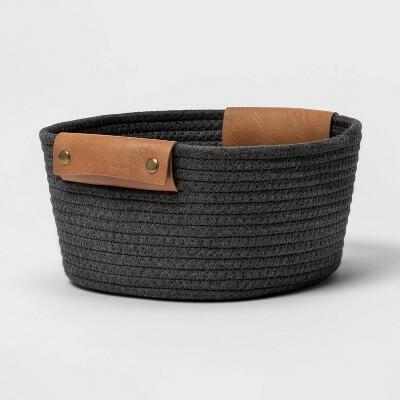 Brightroom™ 11" Small Coiled Rope Warm Gray Charcoal by Deal US