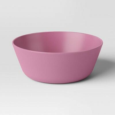 Room Essentials™ Pale Raspberry Pink Cereal Bowl 1020ml Plastic by Deal US