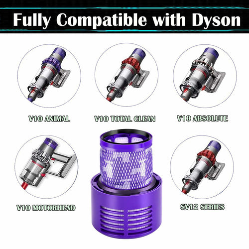 Pdoucgia Dyson V10 Vacuum Cleaner Filter Replacement 2 Pack + Brush by Deal US