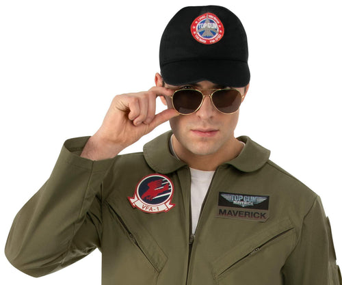 Rubies Top Gun Maverick Costume Hat Adults Men's Black One Size by Deal US