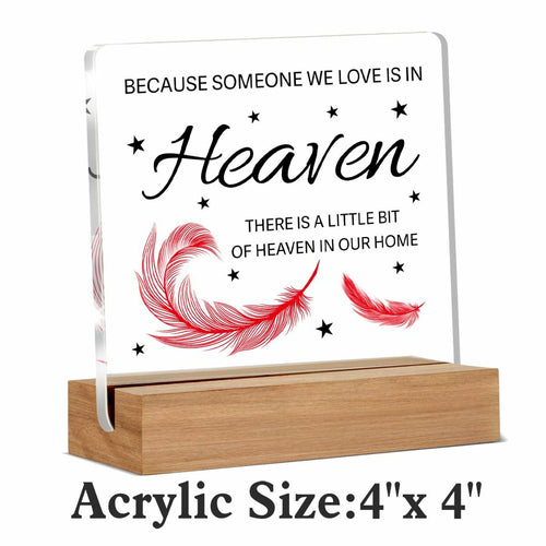 WEZADUK Memorial Acrylic Decorative Sign Multicolor Religious Contemporary by Deal US