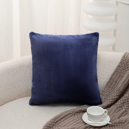 LeFadrie Chenille Pillow Covers Pack of 2 18x18 Midnight Sail Fade-Resistant by Deal US