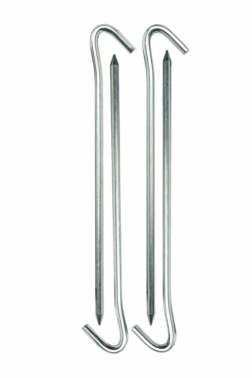 Coghlan's Steel Tent Pegs 7" 5mm Rust-Resistant Hook Top 4-Pack by Deal US