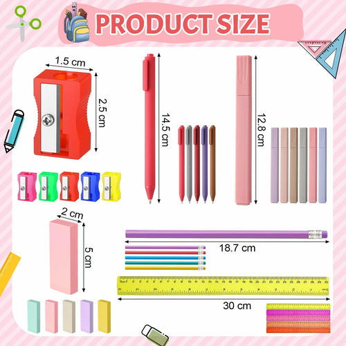 Feifeiya 240 Pcs Operation Christmas School Supplies Bulk Set Pen Ruler by Deal US